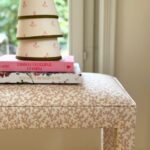 Détail du tissu du banc Betsy